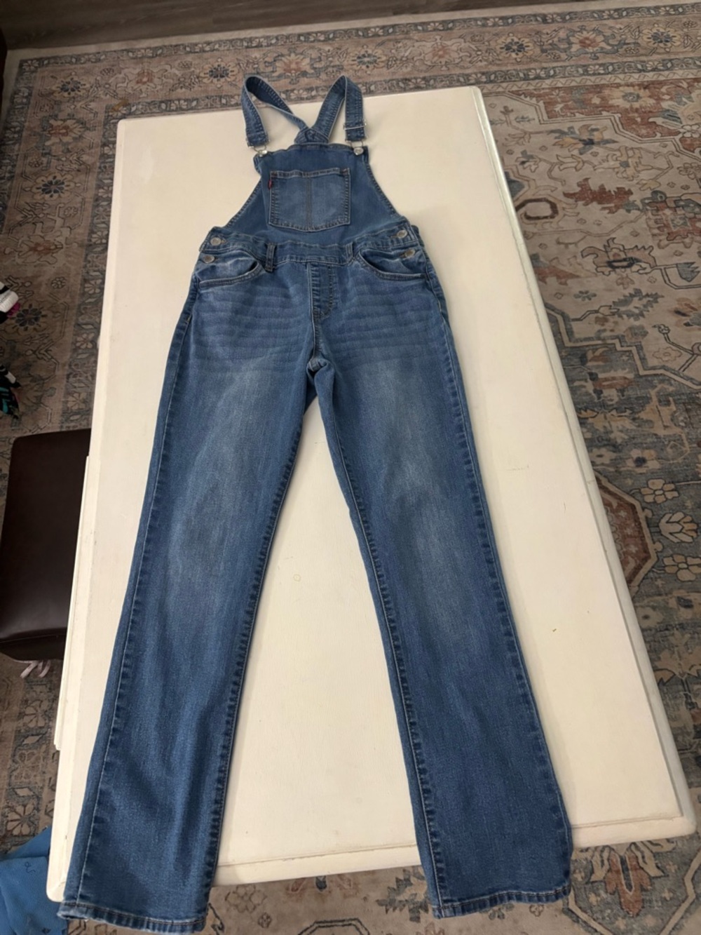 Levi's Medium Blue Girl’s Size 14 Denim Overalls